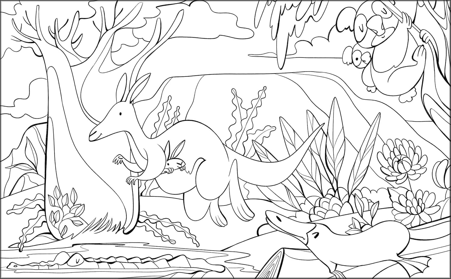 Animals: Coloring Book