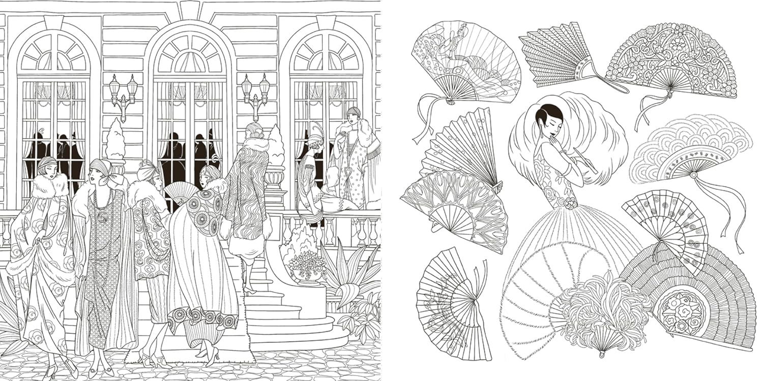 The Jazz Age: A Twenties Inspired Colouring Book