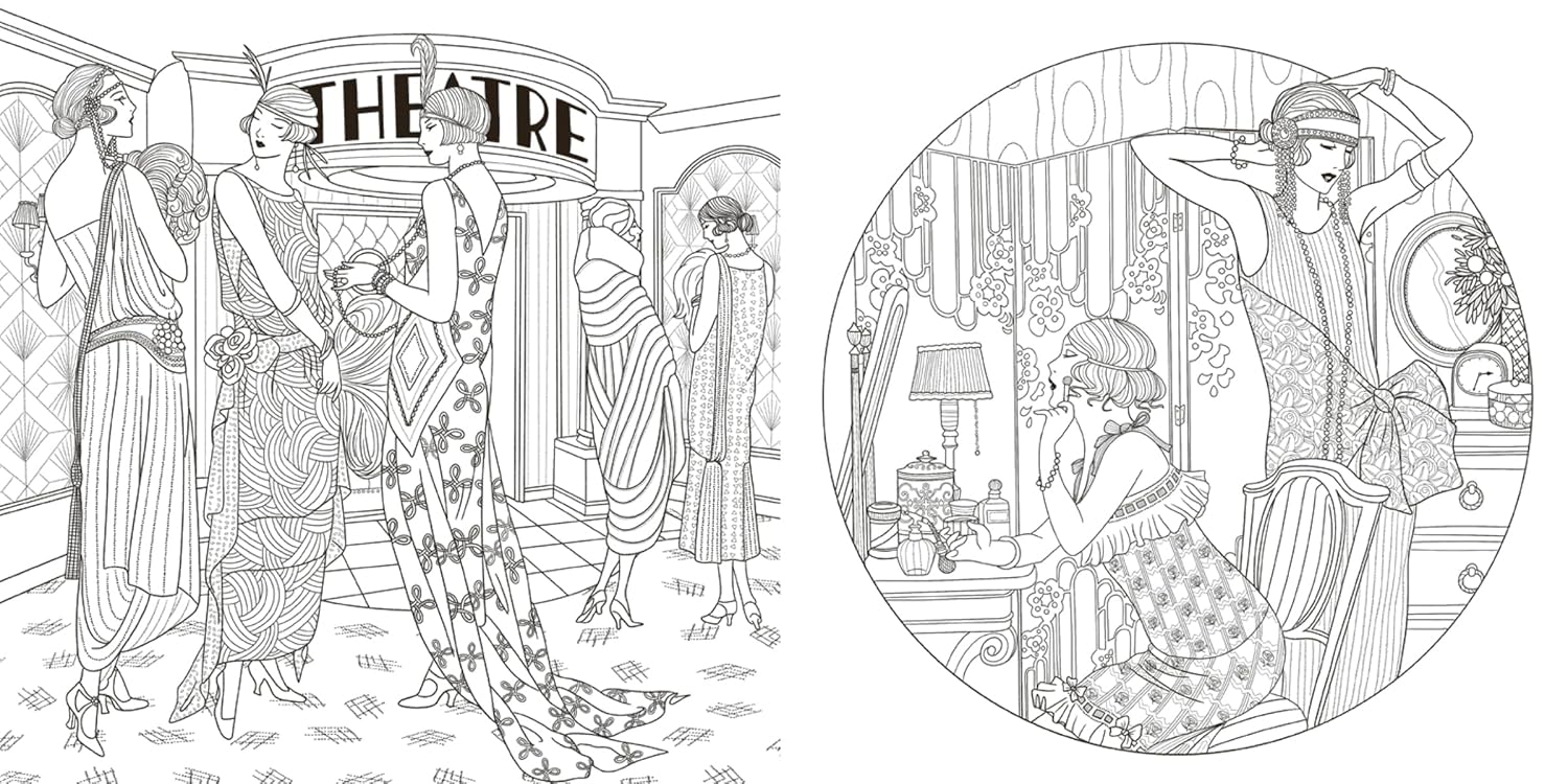 The Jazz Age: A Twenties Inspired Colouring Book