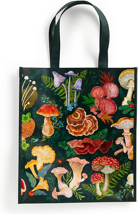 World of Mushrooms Reusable Shopping Bag
