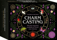 Charm Casting: Decode magickal symbols to reveal your destiny - Includes: casting board, 24 card charms, guidebook and bag