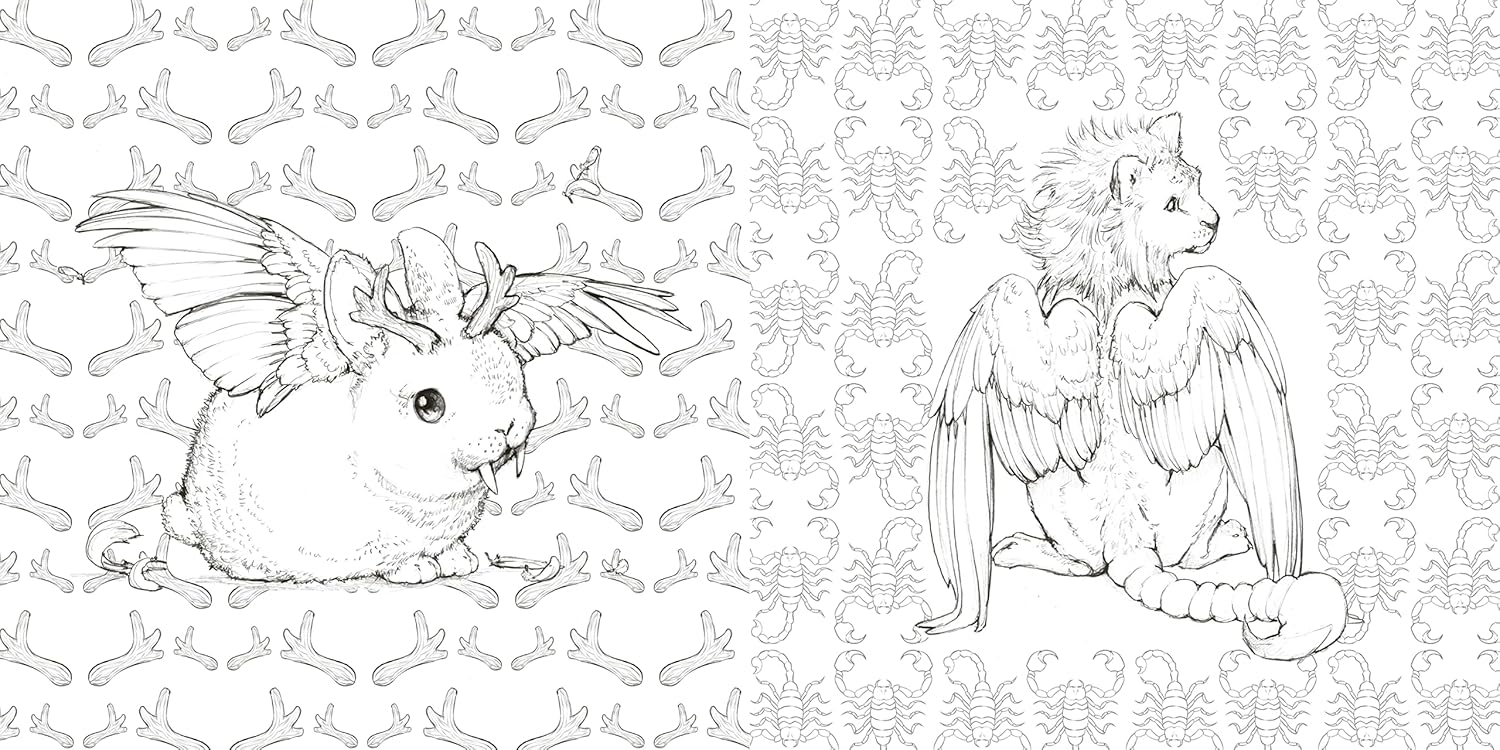 Pop Manga Dragons and Other Magically Mythical Creatures: A Coloring Book