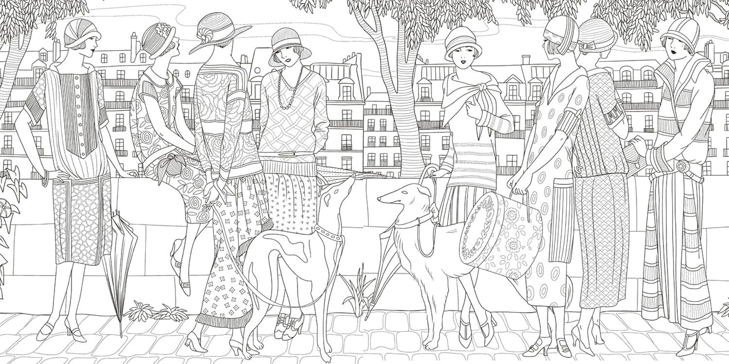 The Jazz Age: A Twenties Inspired Colouring Book