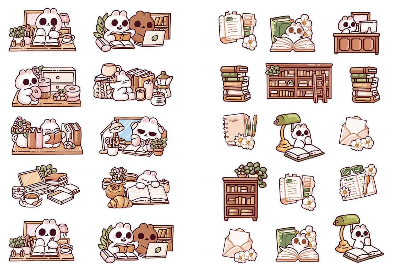Cozy Books: A Cute 'n' Cozy Little Sticker Book