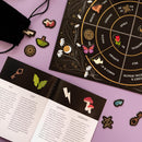 Charm Casting: Decode magickal symbols to reveal your destiny - Includes: casting board, 24 card charms, guidebook and bag