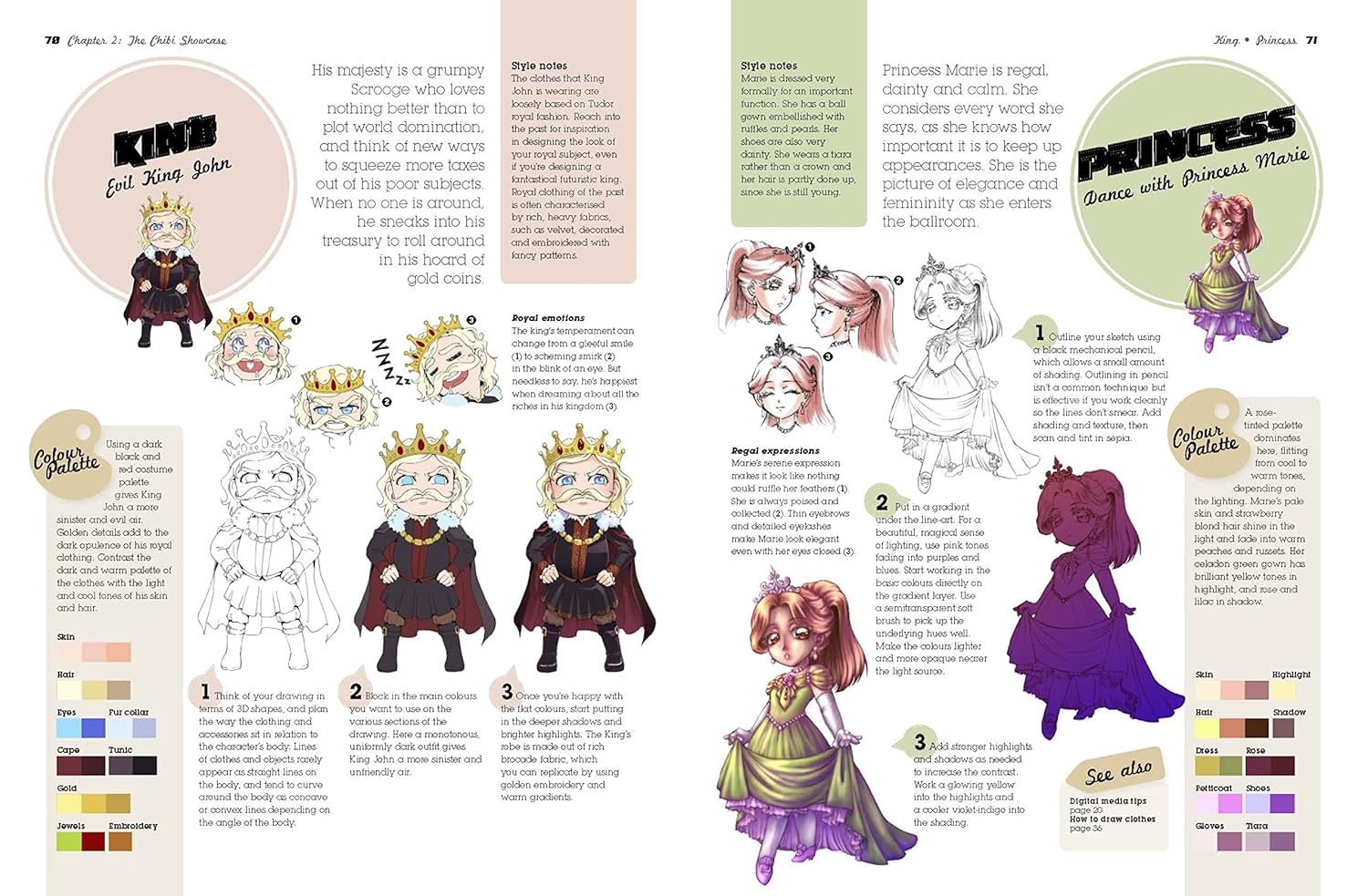 Super-Cute Manga Chibis to Draw and Paint
