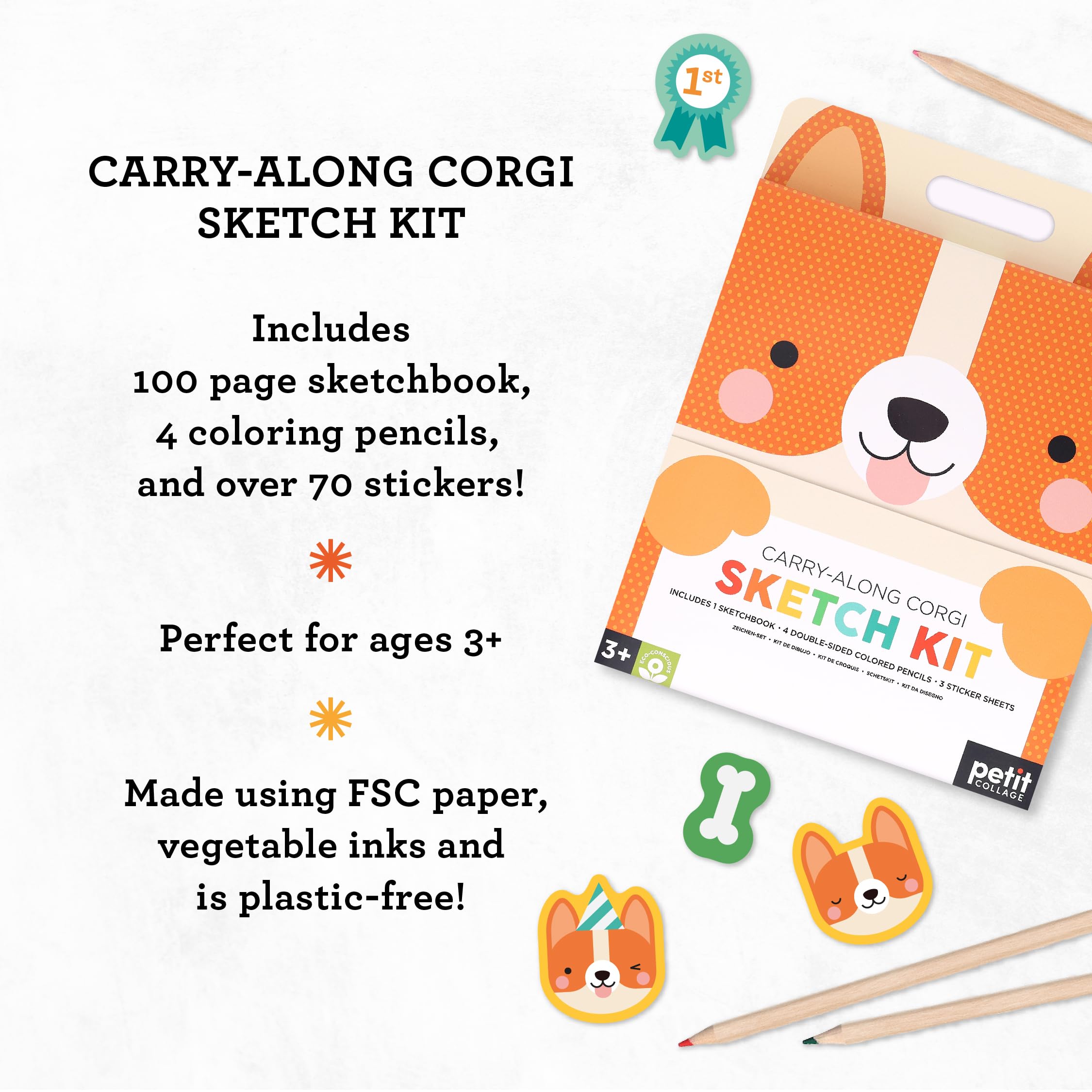 Carry-Along Corgi Sketch Kit