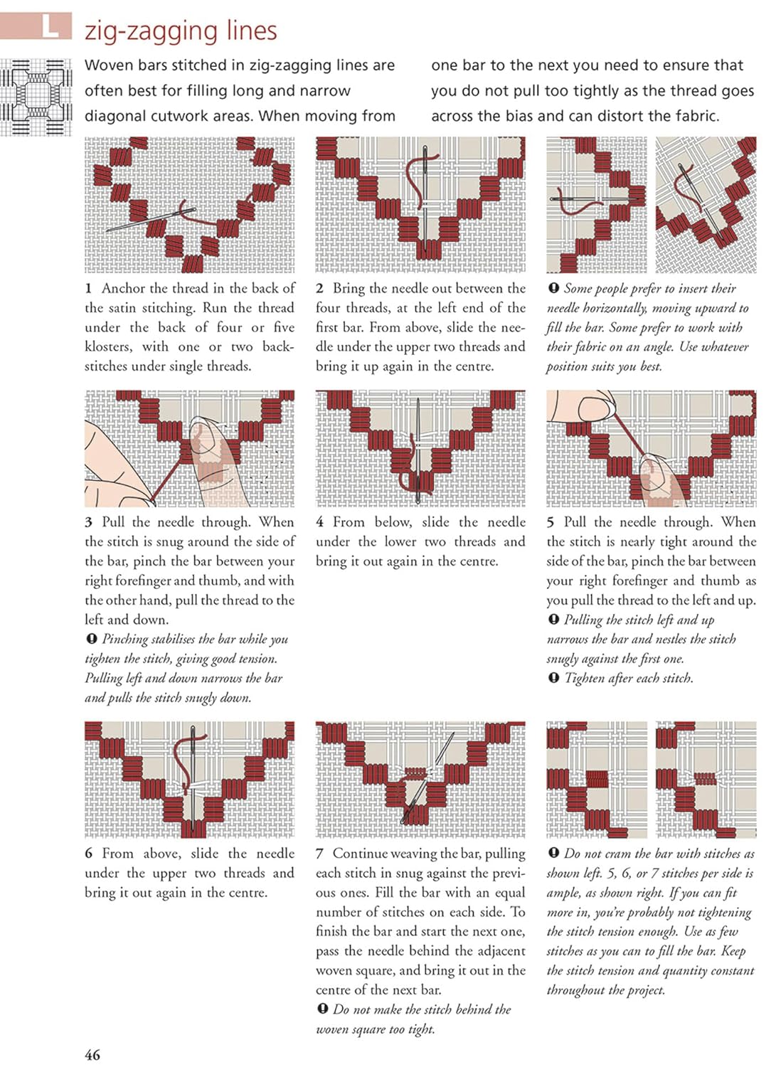 Hardanger Filling Stitches: A step-by-step handbook