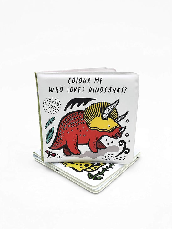 Colour Me: Who Loves Dinosaurs? Bath book