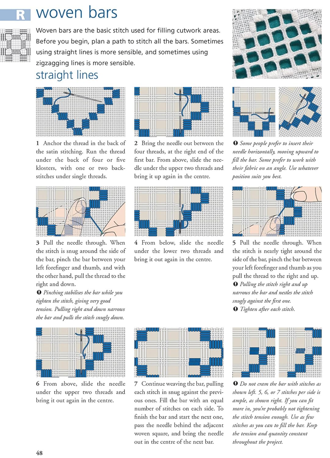 Hardanger Filling Stitches: A step-by-step handbook