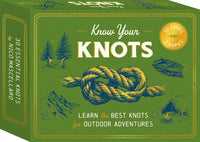 Know Your Knots: Learn the best knots for outdoor adventures: Learn the best knots for outdoor adventures - 30 cards and 2 ropes