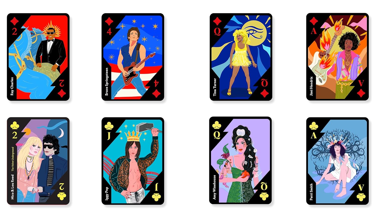 Rock Gods & Goddesses: Book and Playing Cards