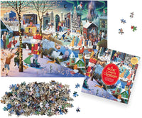 A Book Lover's Christmas 1000 Piece Puzzle: A 1000-Piece Jigsaw Puzzle