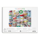 Teacups 1000 Piece Puzzle Featuring A Regency Core Mix Of Vibrant Teacups