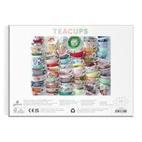 Teacups 1000 Piece Puzzle Featuring A Regency Core Mix Of Vibrant Teacups