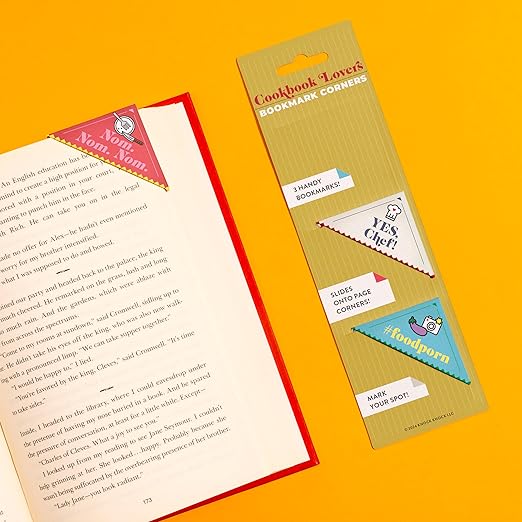 Knock Knock Cookbook Lovers Bookmark Corners