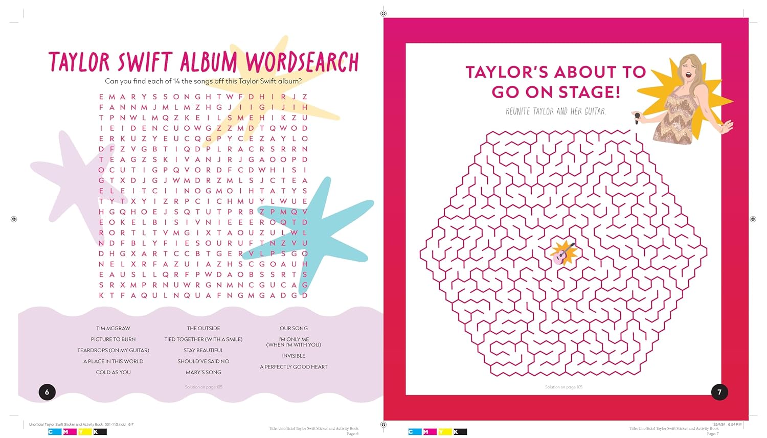 The Unofficial Taylor Swift Sticker and Activity Book: Swiftie Activities to Celebrate Music's Biggest Star - With Over 100 Stickers for the Ultimate Fan!