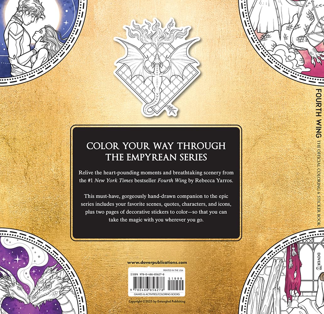 Fourth Wing: The Official Coloring & Sticker Book