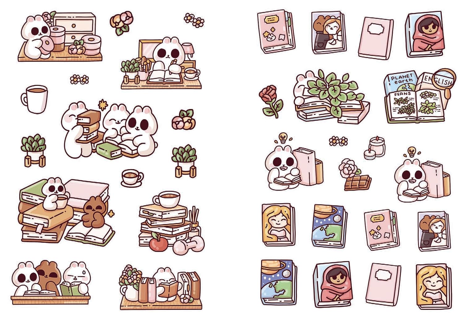 Cozy Books: A Cute 'n' Cozy Little Sticker Book