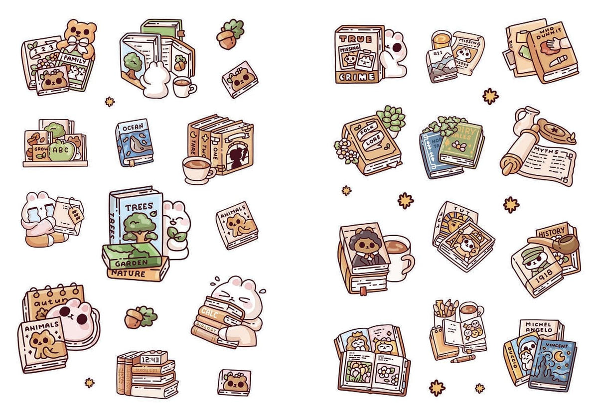 Cozy Books: A Cute 'n' Cozy Little Sticker Book