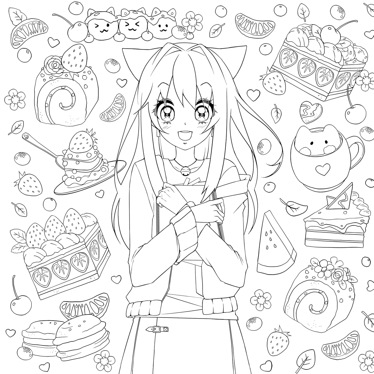 Manga Mania Coloring Book: Over 100 Cute Characters to Color