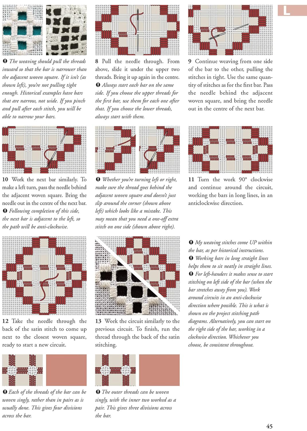 Hardanger Filling Stitches: A step-by-step handbook