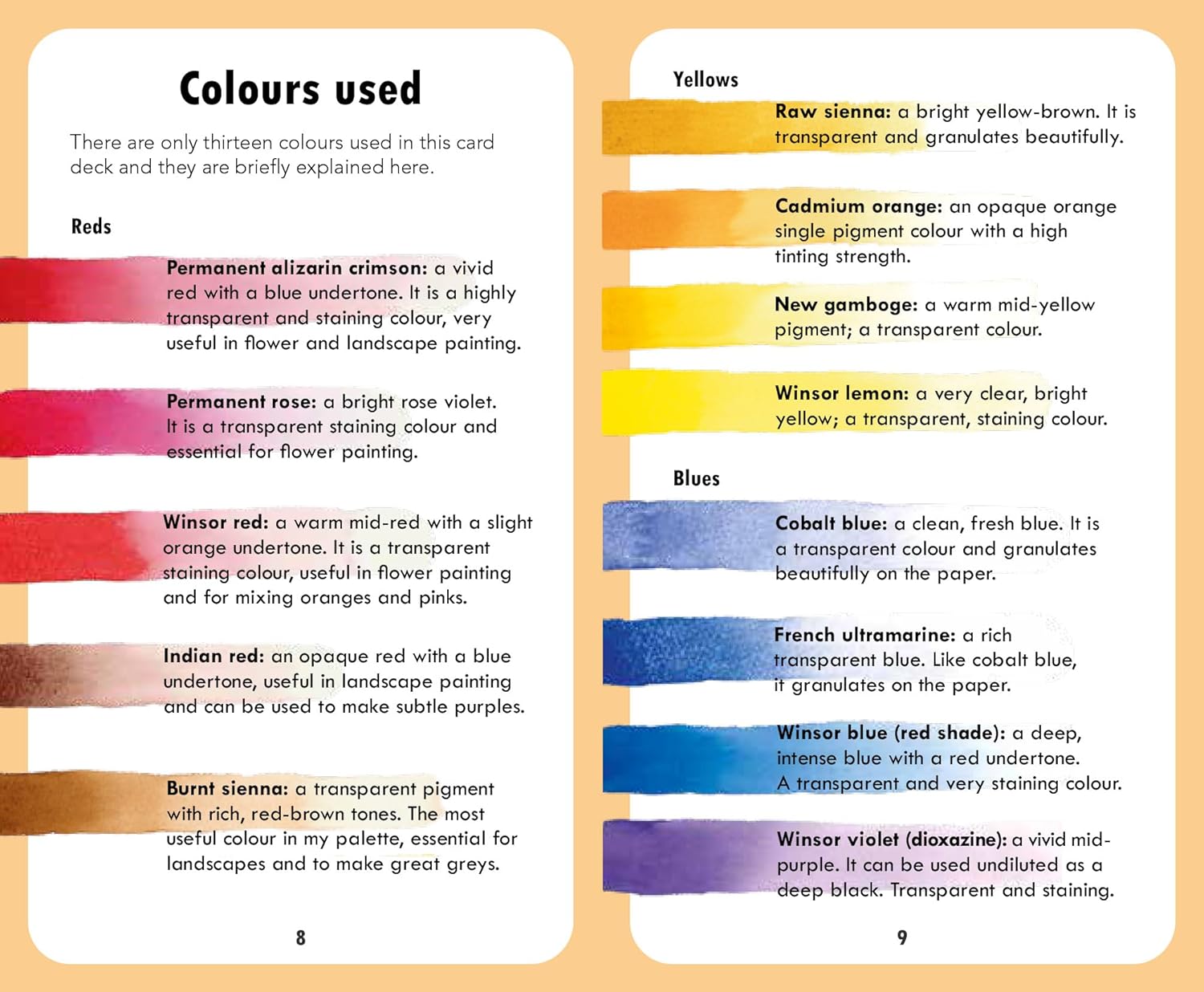 The Artist's Colour Mixing Card Deck - Watercolour