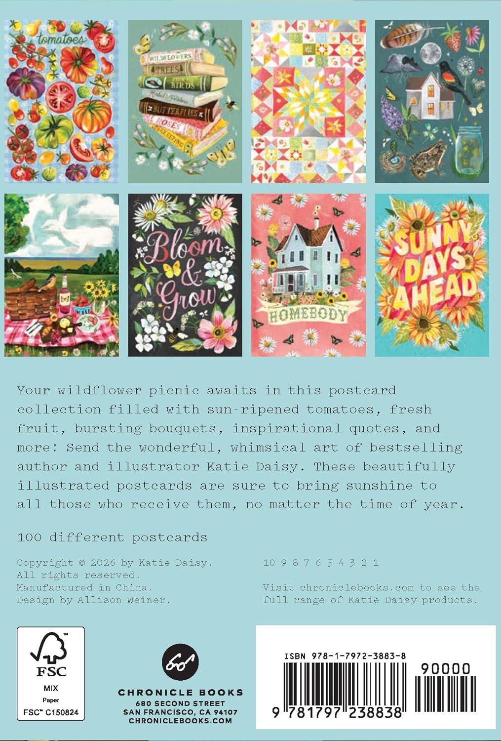 Wildflower Picnic Postcards: 100 Postcards
