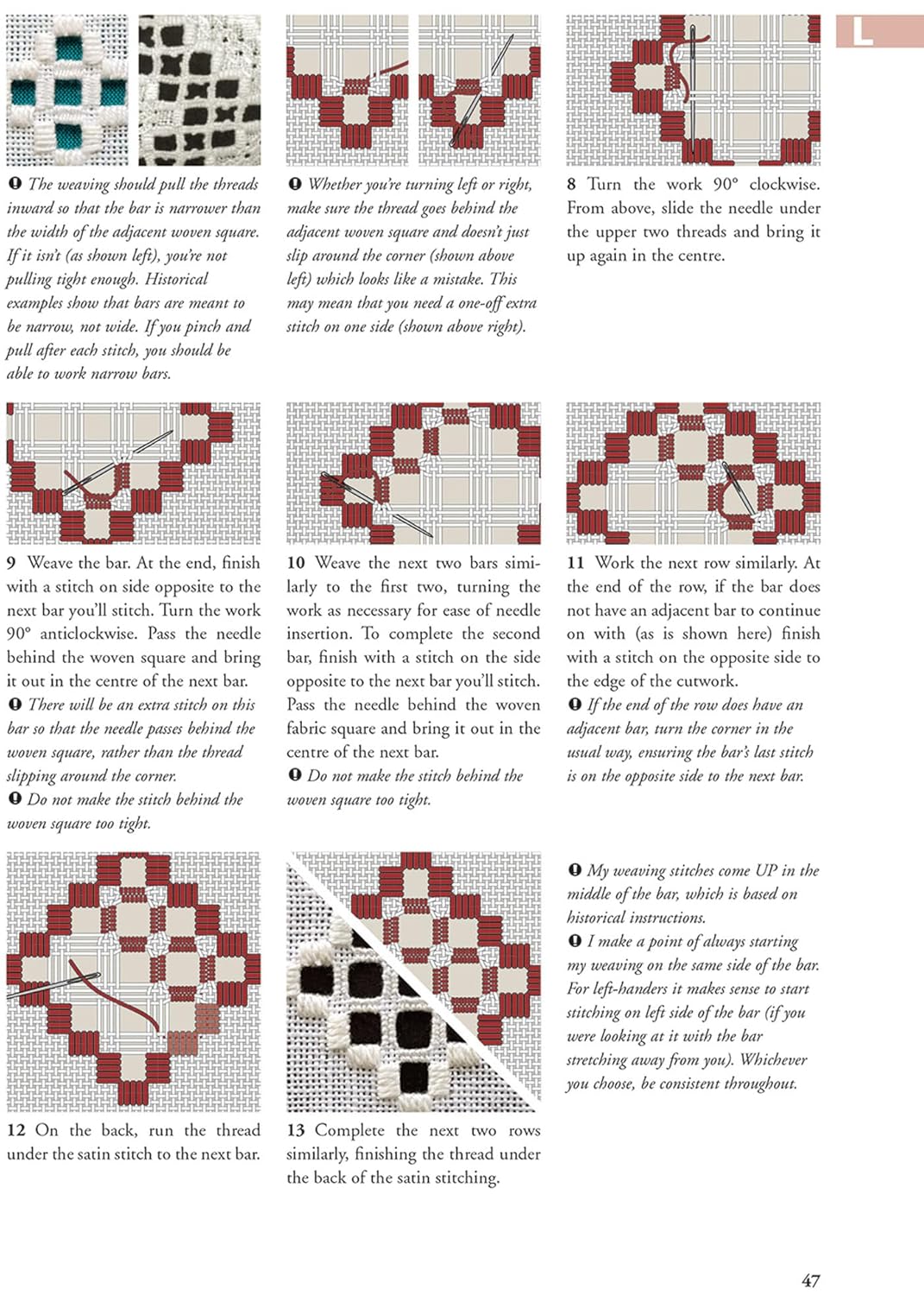 Hardanger Filling Stitches: A step-by-step handbook