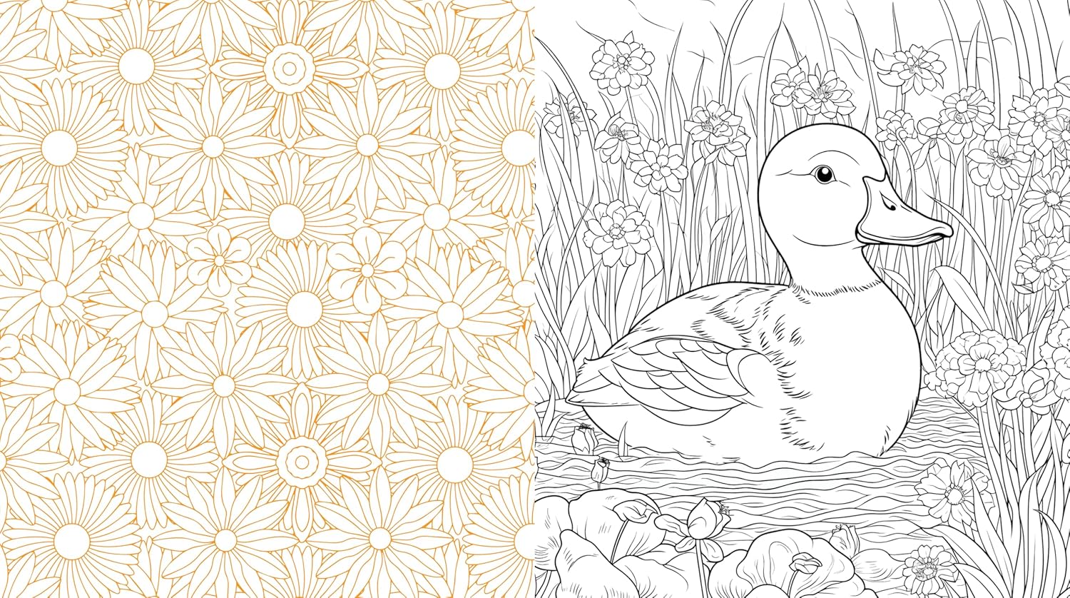 Spring is Here! A Coloring Book: Color the Season of Beautiful Blooms and Beginnings - Over 100 Pages to Color
