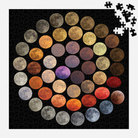 Colors of the Moon 500 Piece Puzzle