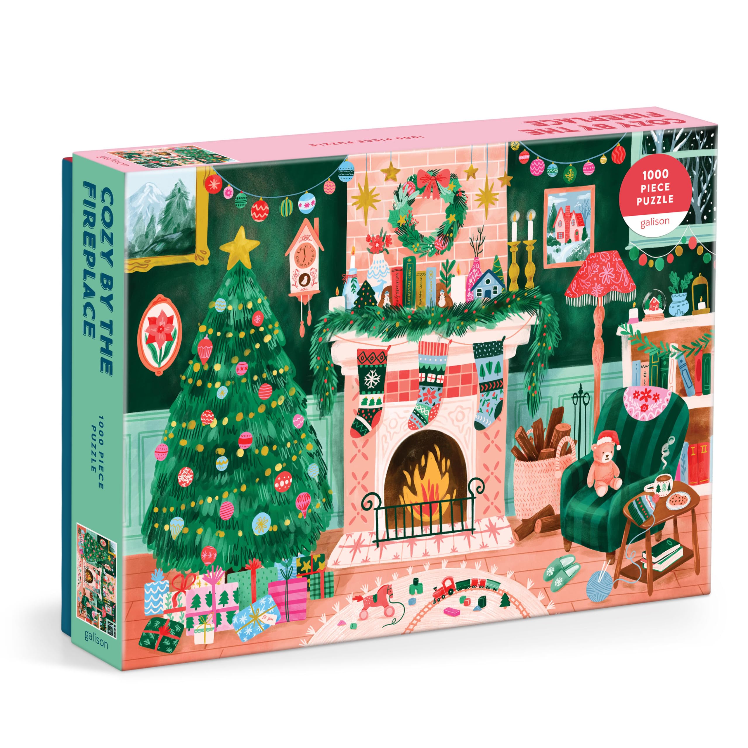 Cozy By The Fireplace – 1000 Piece Jigsaw Puzzle