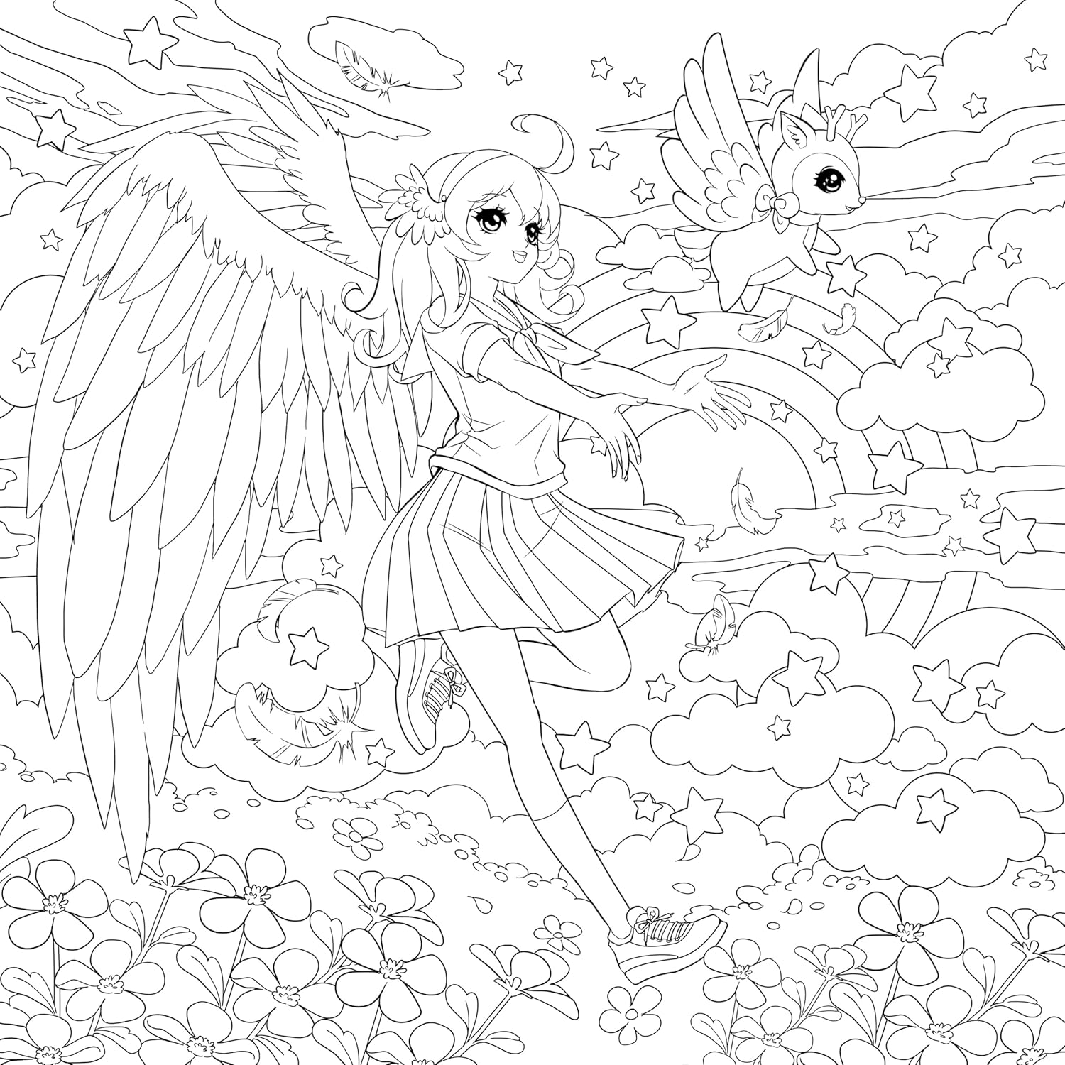 Manga Mania Coloring Book: Over 100 Cute Characters to Color