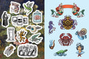 Oddities & Curiosities Sticker, Color & Activity Book: Over 500 Unique Stickers