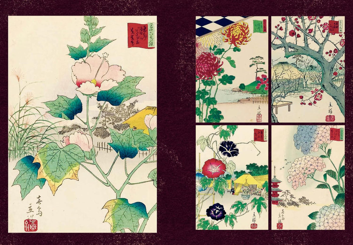 Japanese Flowers: A Little Sticker Book
