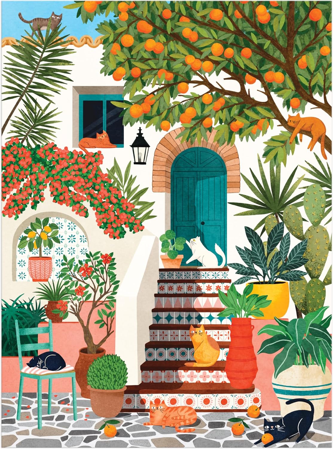 Mediterranean Cats 1000 Piece Puzzle