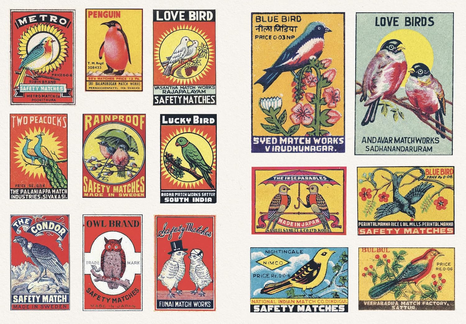 Vintage Matchboxes: A Little Sticker Book
