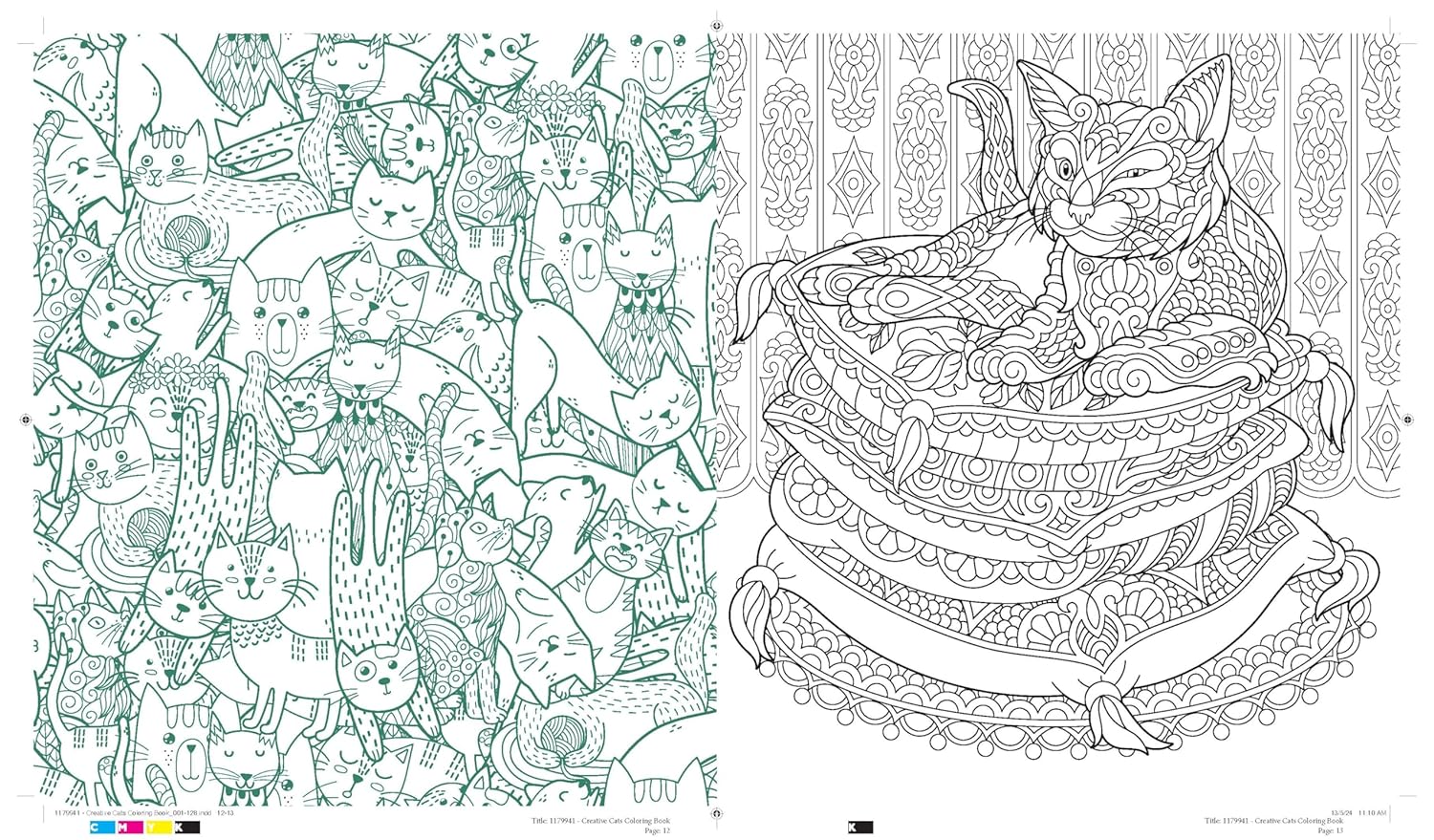 Creative Cats Coloring Book: Cat-tastic Kitties to Color - More Than 100 Pages to Color!
