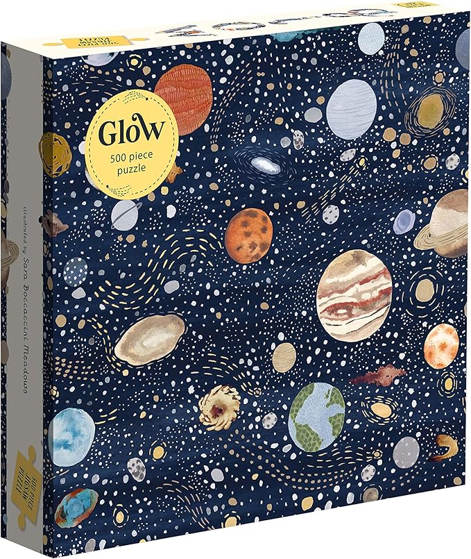 Glow Puzzle: 500 Piece Space-themed Jigsaw Puzzle