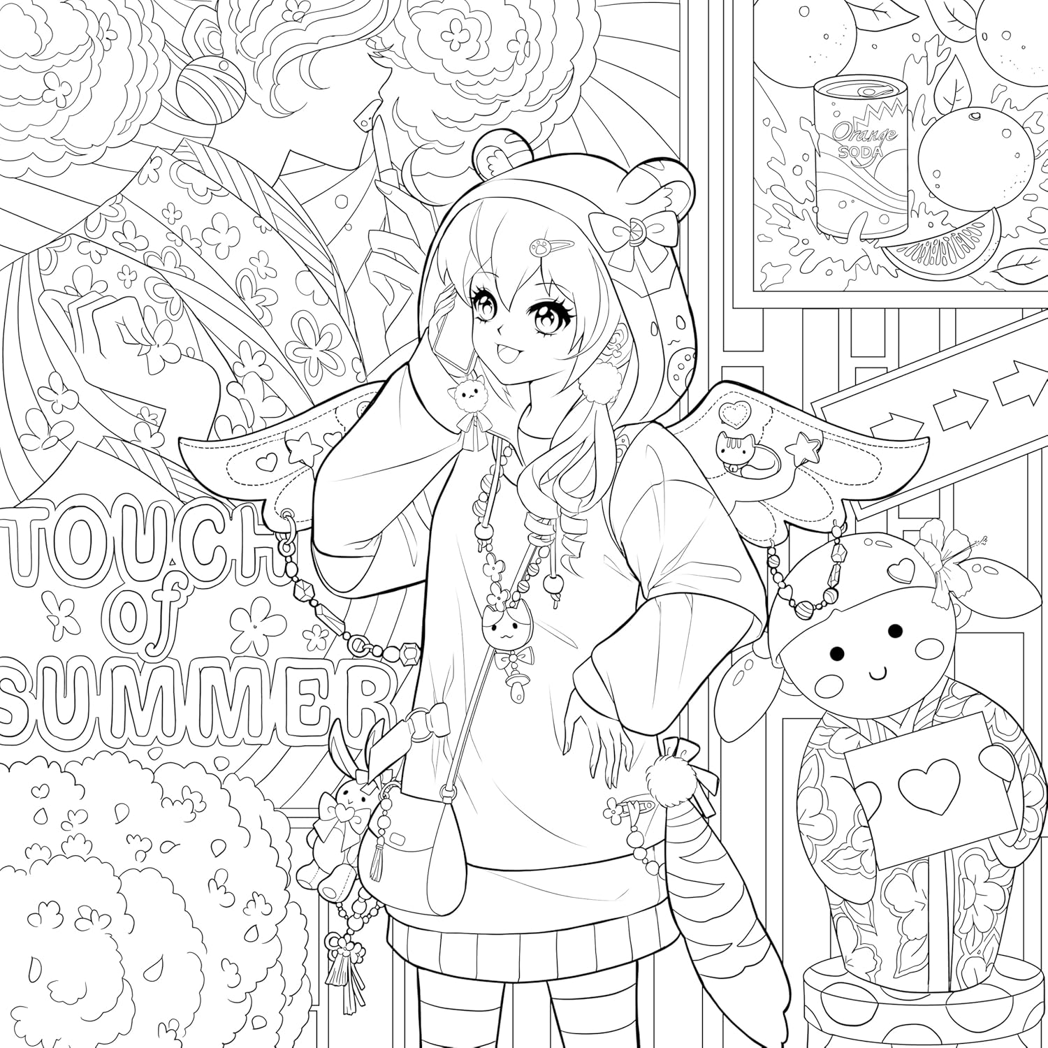 Manga Mania Coloring Book: Over 100 Cute Characters to Color