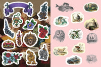 Oddities & Curiosities Sticker, Color & Activity Book: Over 500 Unique Stickers