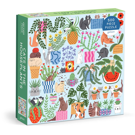Cats in the Houseplants 500 Piece Puzzle