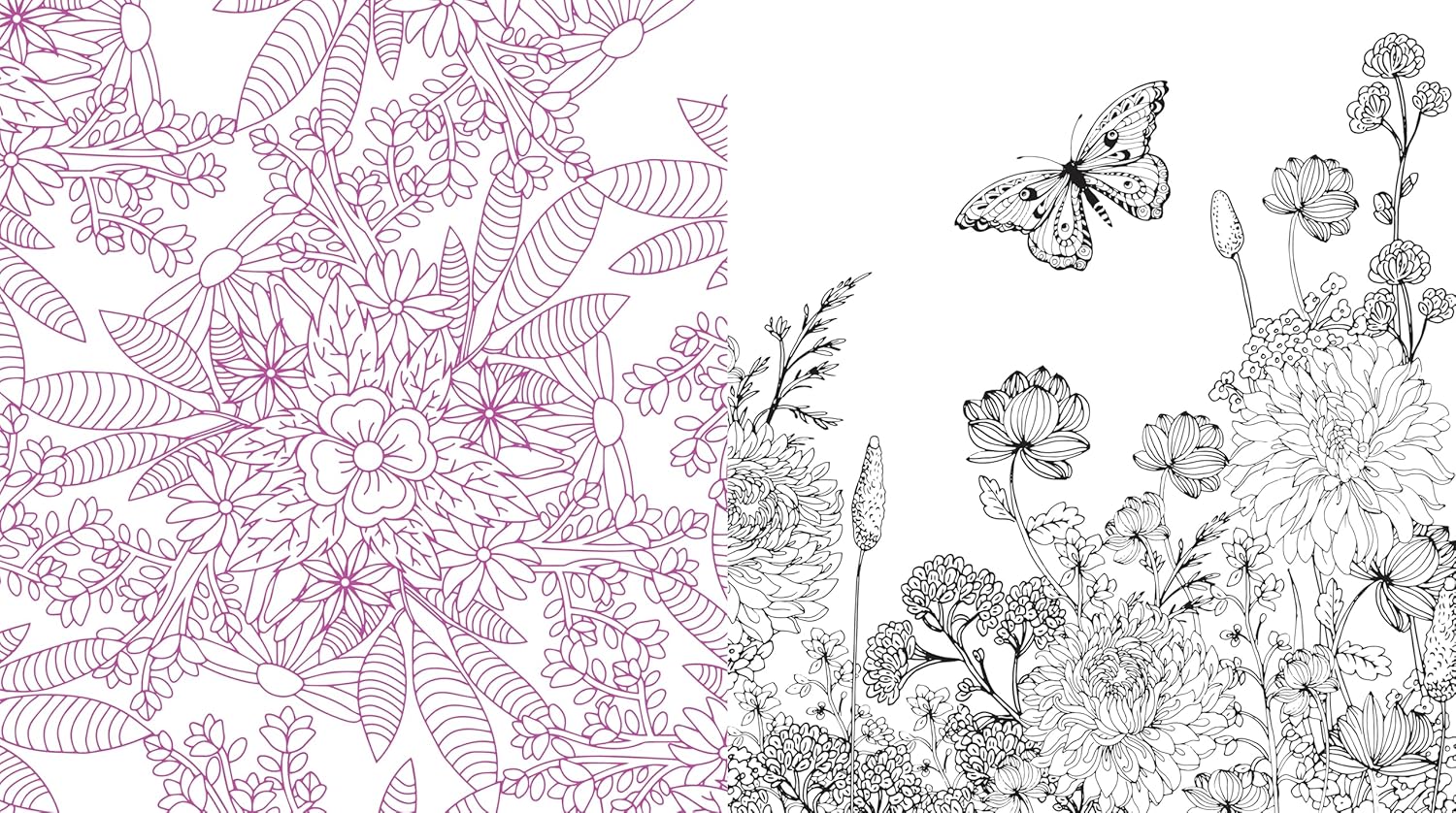 Spring is Here! A Coloring Book: Color the Season of Beautiful Blooms and Beginnings - Over 100 Pages to Color