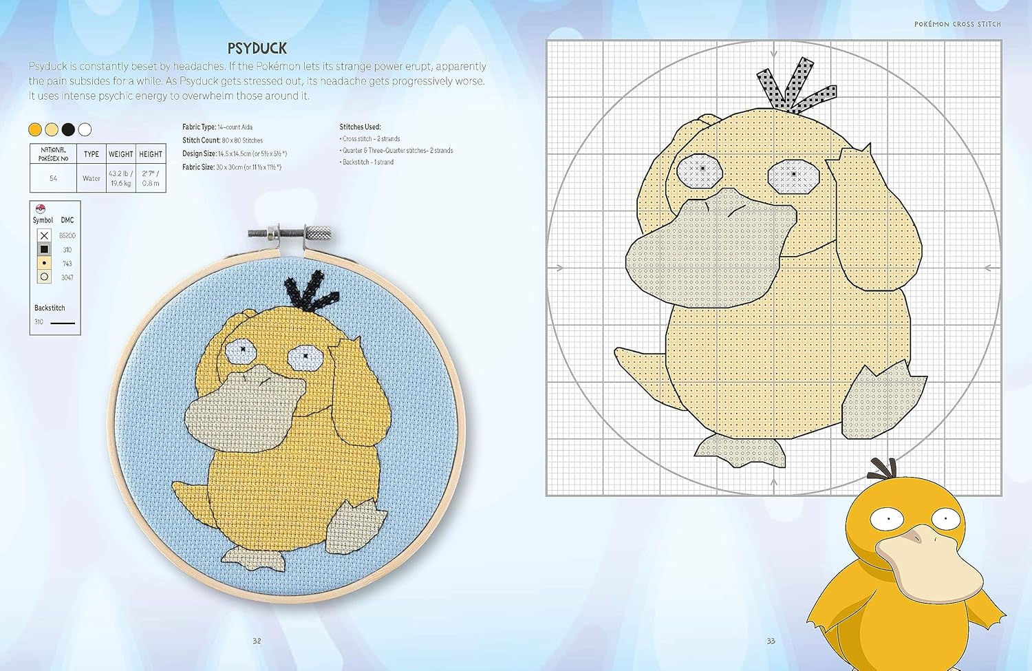 Pokémon Cross Stitch: Bring your favorite Pokémon to life with over 50 cute cross stitch patterns