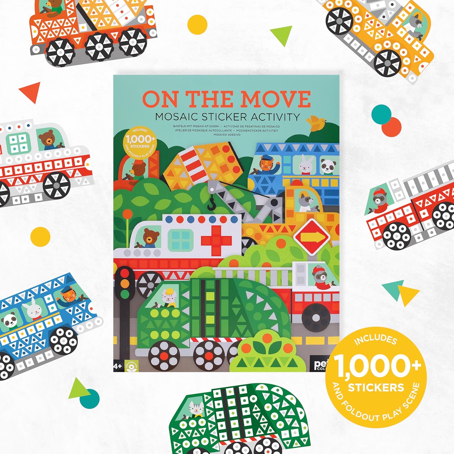 On The Move Mosaic Sticker Activity