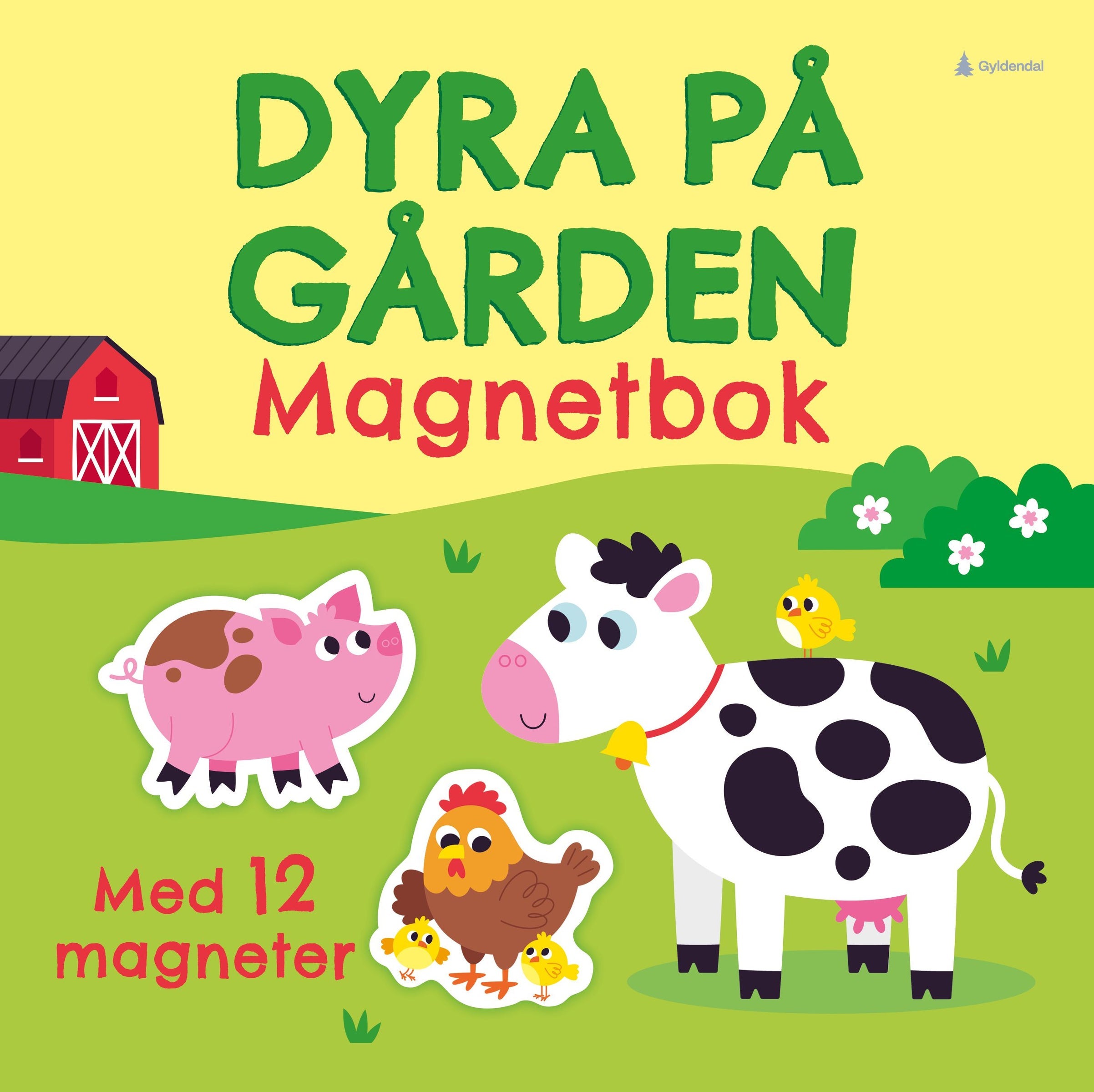 Dyra på gården - magnetbok