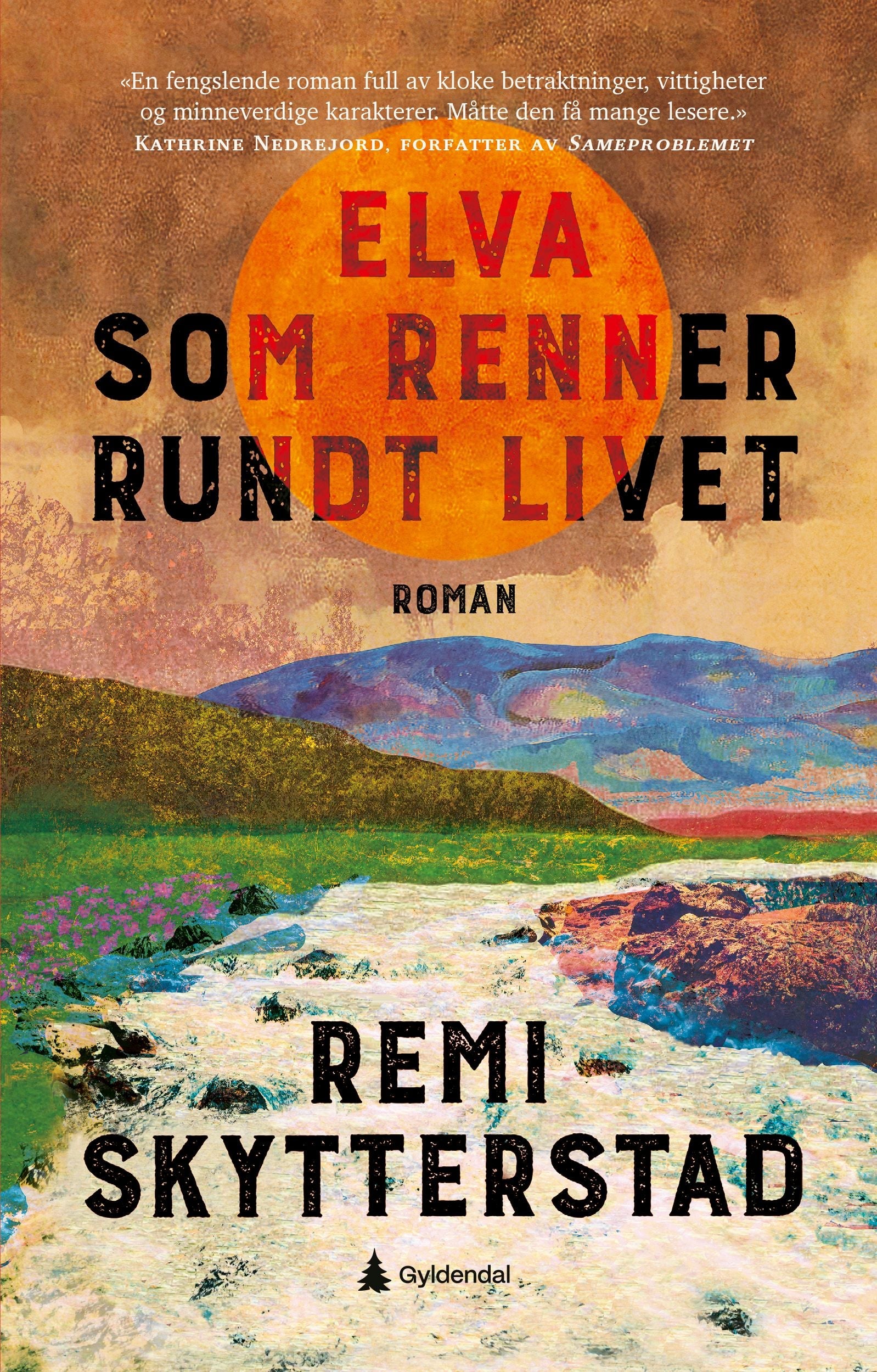Elva som renner rundt livet