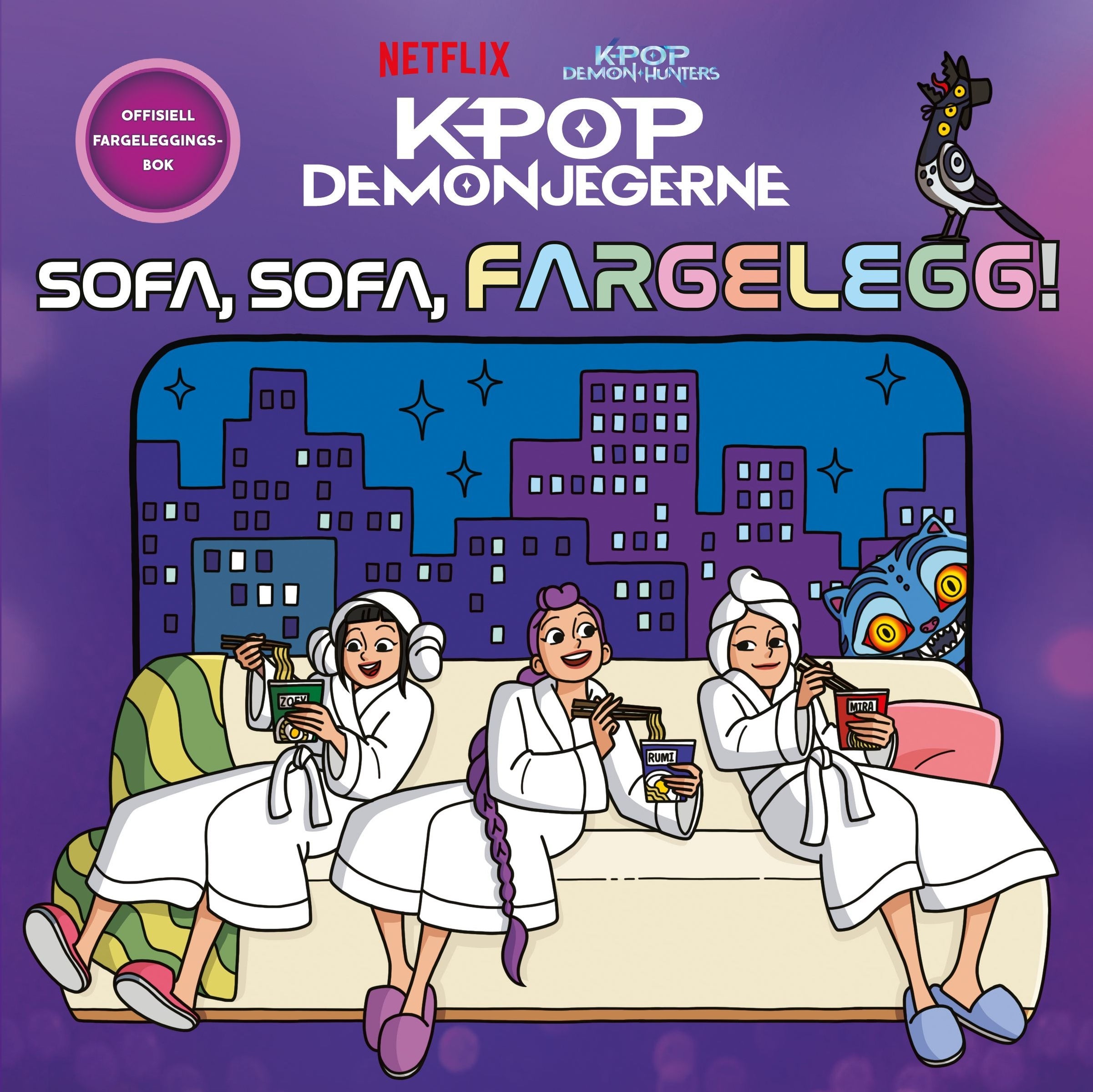K-Pop demonjegerne - sofa, sofa, fargelegg! : offisiell fargeleggingsbok