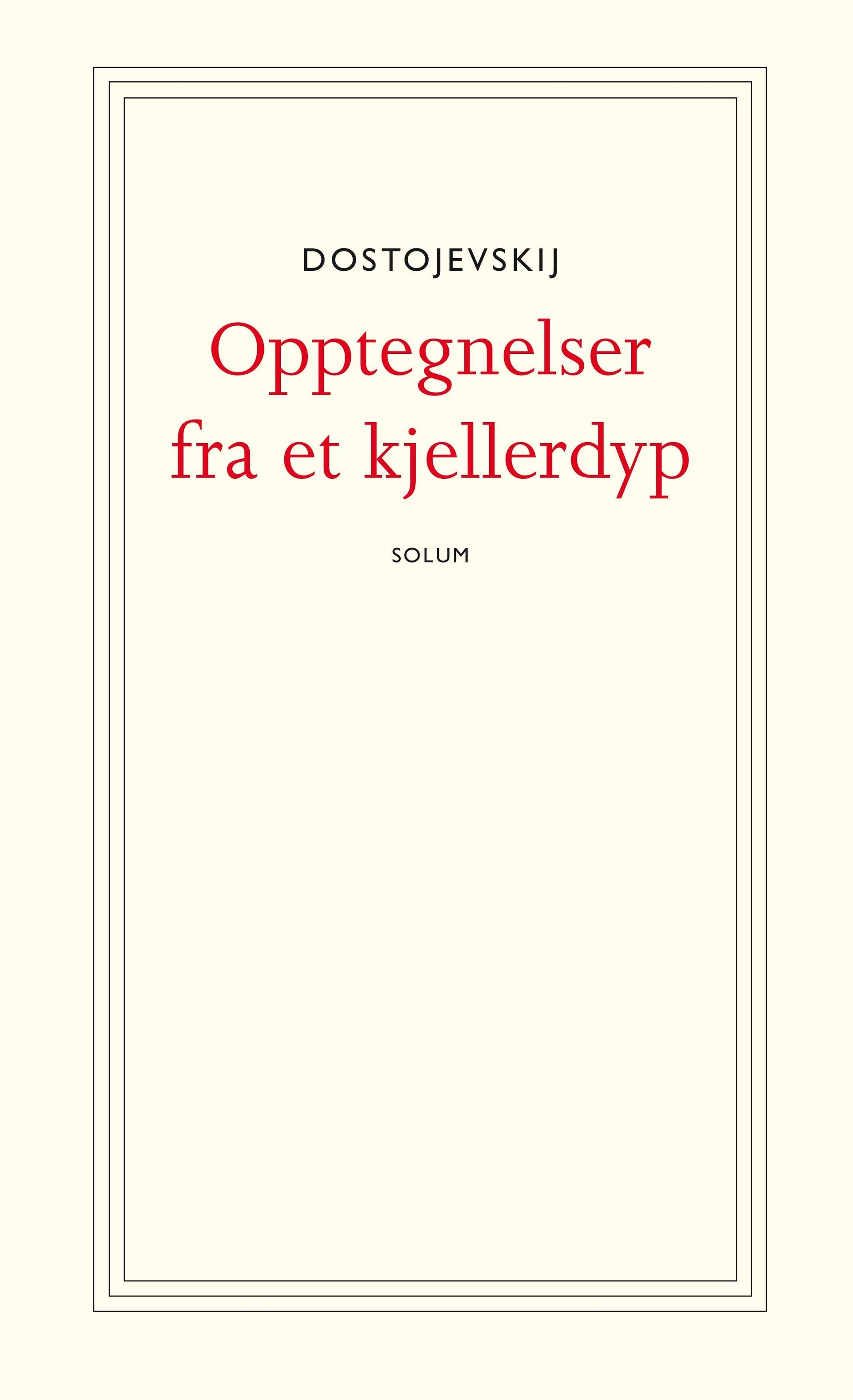 Opptegnelser fra et kjellerdyp