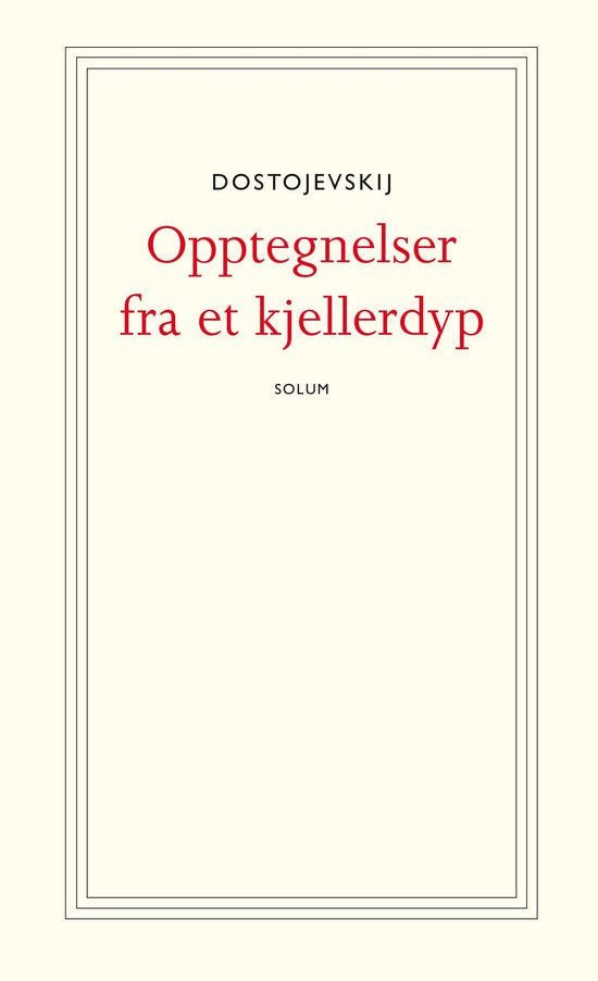Opptegnelser fra et kjellerdyp